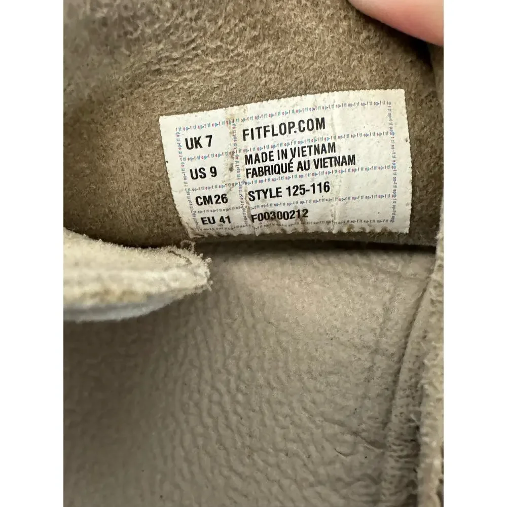 Fitflop Womens 9 Eu 41 The Skinny Thong Sandals Tan Platform Slip On (READ)